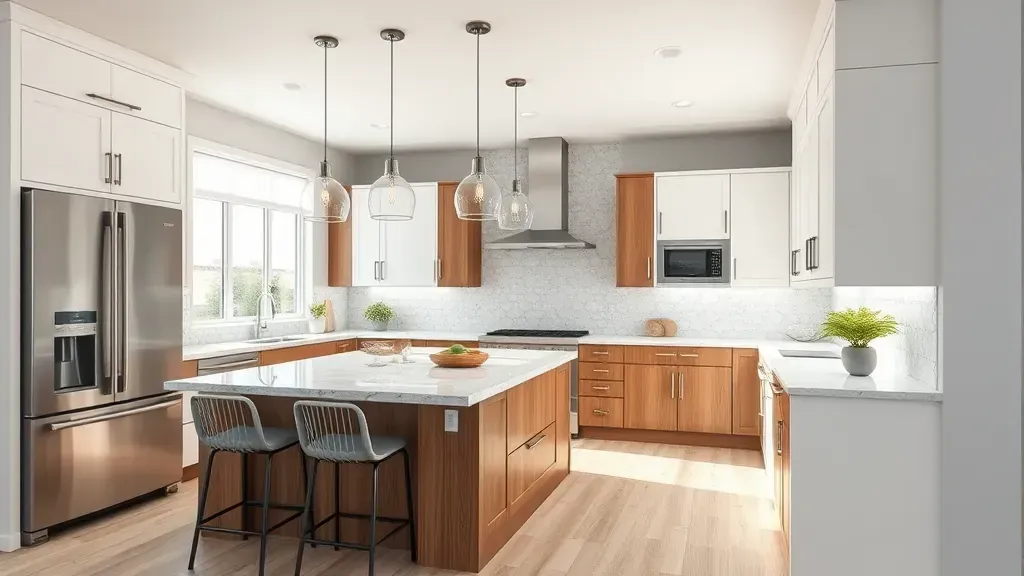 Custom Kitchen Design projects in Vista CA showcasing modern layouts and stylish finishes.