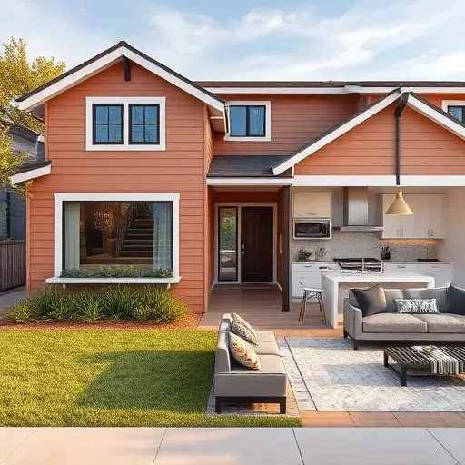 Completed home remodeling project in Vista CA showcasing modern design and elegant finishes in an empty space.