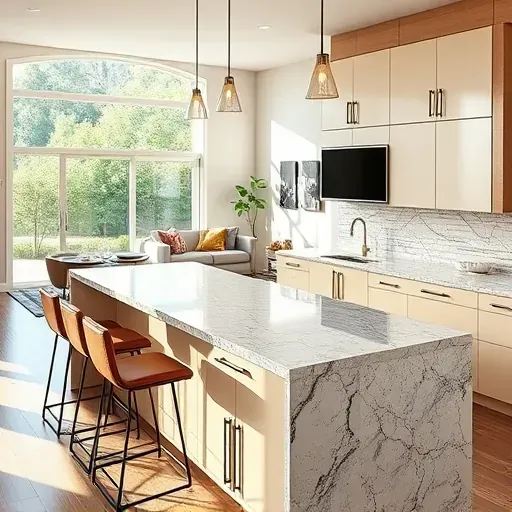 Modern Morro Hills kitchen remodel with sleek cabinetry, granite countertops, spacious island, and natural light.