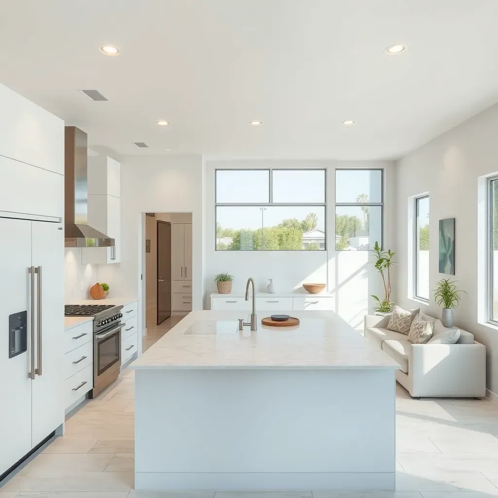 A detailed home remodel in Mira Mesa, CA, showcasing modern kitchen upgrades, stylish living spaces, and updated exteriors.
