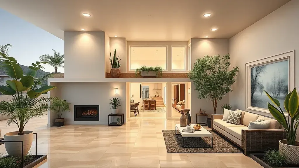 Home Remodeling in Clairemont, CA showcasing modern kitchen and living space design.