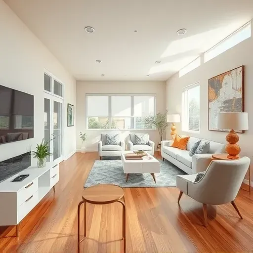 Beautifully remodeled home interior in Vista, California showcasing modern design elements and spacious layout.