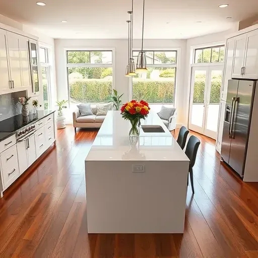 Completed home remodel in Mira Mesa CA featuring modern living space, stylish decor, and natural light.