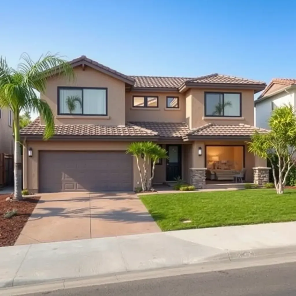 Remodeling scene in Normal Heights, CA showing renovated interior/exterior with construction tools, modern materials, and urban neighborhood details.