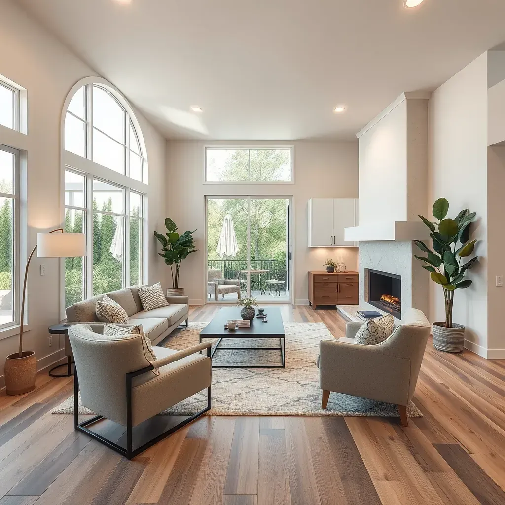 Remodeling site in Escondido, CA with new siding, updated windows, landscaping, construction tools, and scenic hills.