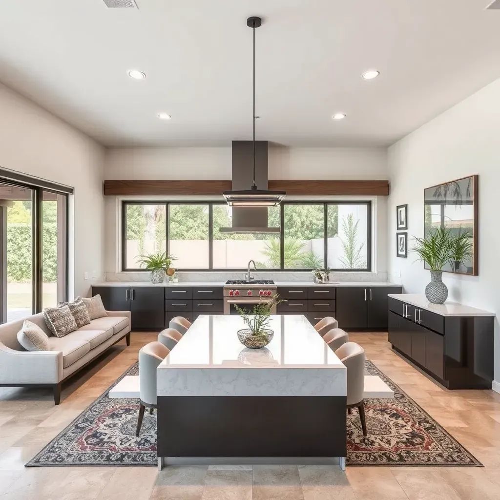 A stylish home remodeling project in Rancho Bernardo, California, showcasing modern design and renovation details.