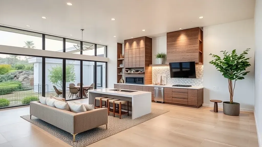Home Remodeling in San Elijo Hills CA featuring modern kitchen and stylish living space upgrades.