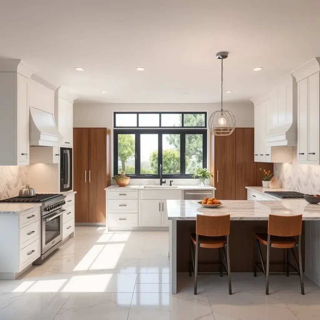 Beautiful Rancho Santa Fe kitchen remodel with modern cabinetry, sleek countertops, and stylish lighting, showcasing elegant design.