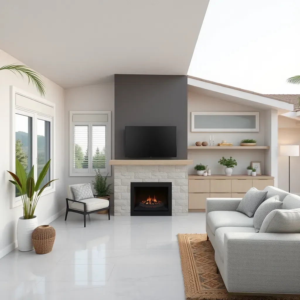 A detailed renovation of a modern kitchen in Clairemont, CA, featuring new cabinets, countertops, and stylish lighting.