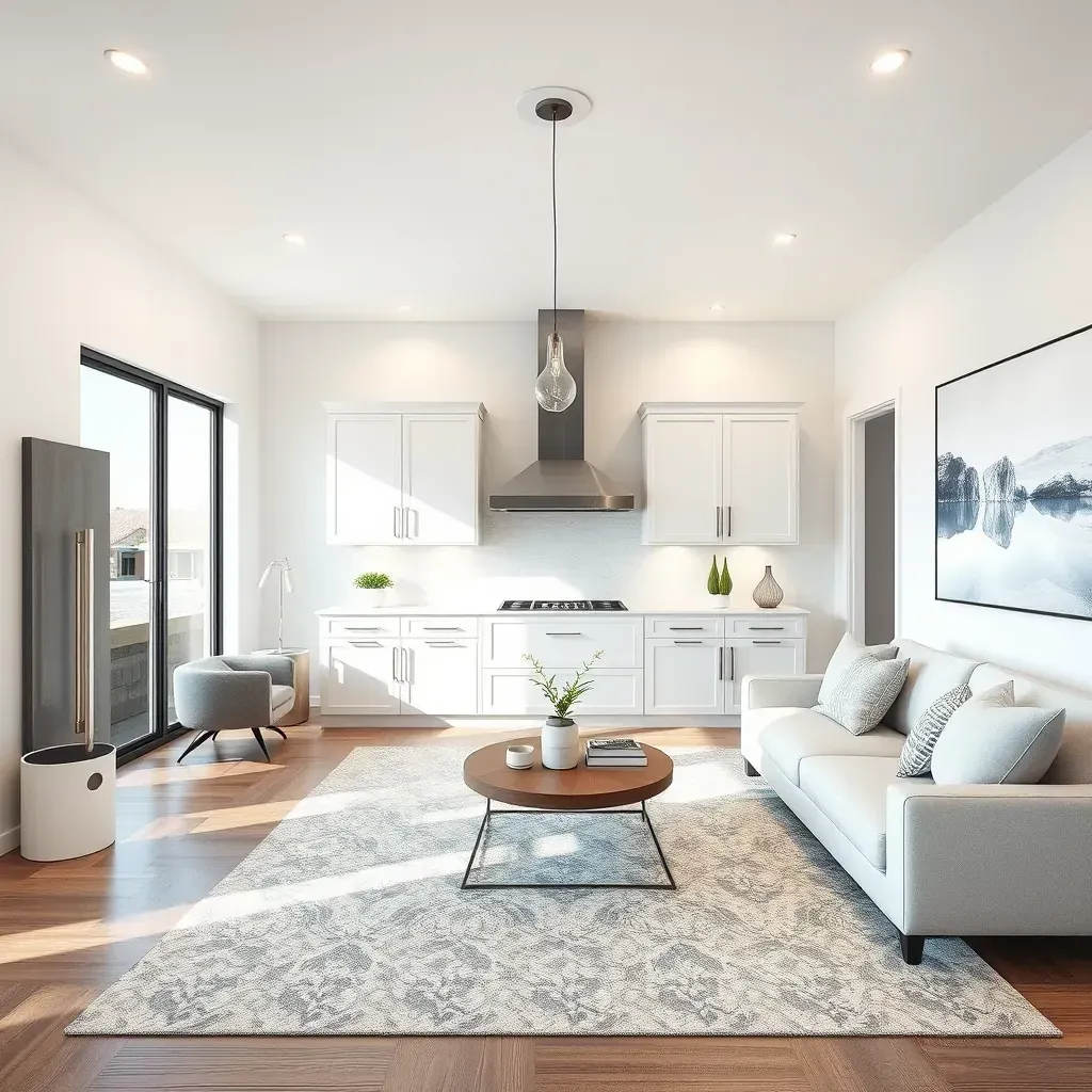 Modern San Diego home renovation with ocean views, new siding, landscaping, and construction equipment nog visible.