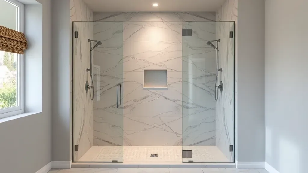 Shower doors installation projects completed in Vista, CA showcasing various design options and styles.