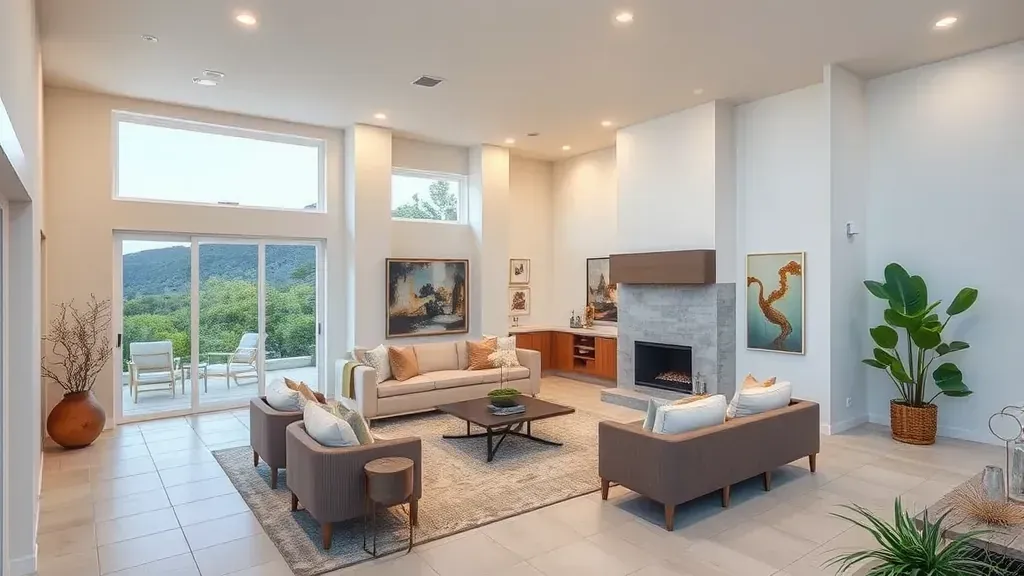 Home Remodeling in Carmel Mountain Ranch CA with modern kitchen and cozy living space design.