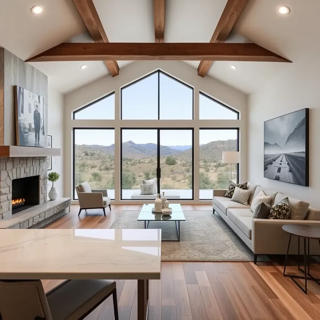 Remodeling in Carmel Mountain Ranch, CA, showcasing a modern kitchen with sleek cabinetry and spacious island.