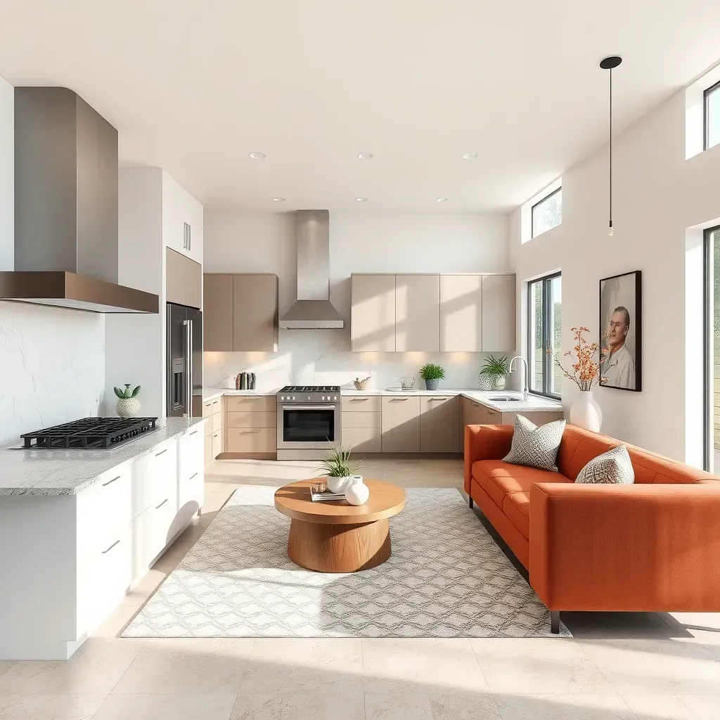 Remodeling a modern Rancho Peñasquitos home with fresh landscaping, construction materials, scaffolding, and scenic hills.
