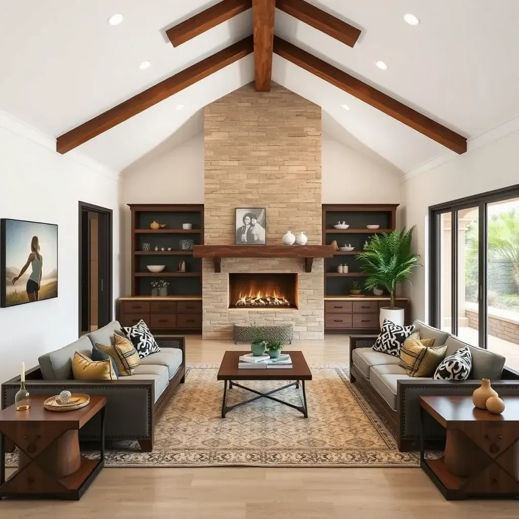 A detailed scene of a modern kitchen remodel in Carmel Mountain Ranch, CA, featuring new cabinets, countertops, and stylish decor.