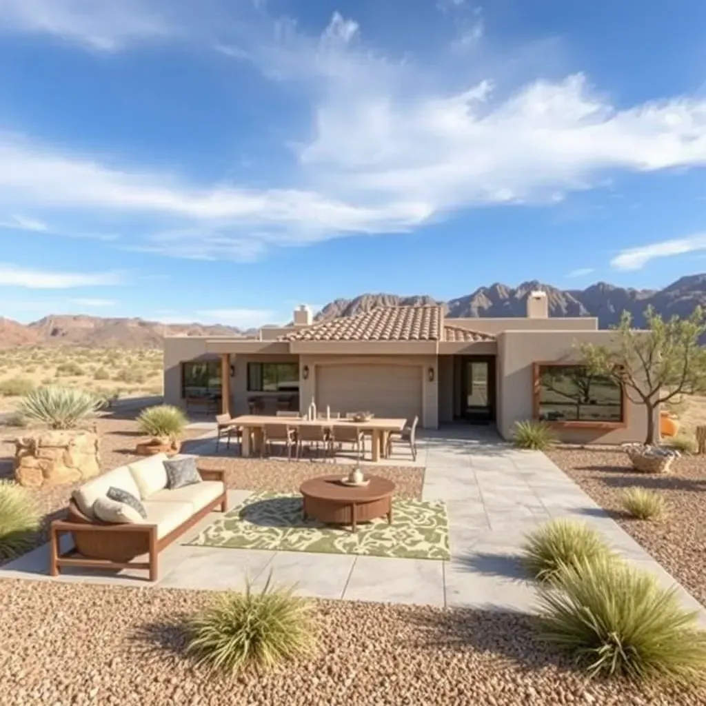 Remodeling scene in Sabre Springs, CA showing a modern home with construction materials, tools, scaffolding, and landscaping.