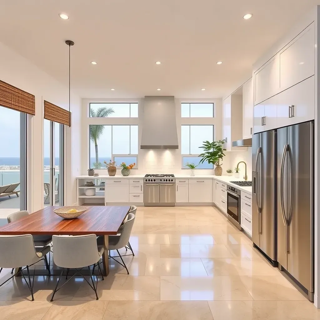 Remodeling a modern coastal home in Solana Beach, CA, with ocean views, scaffolding, new patio, and beach-inspired landscaping.