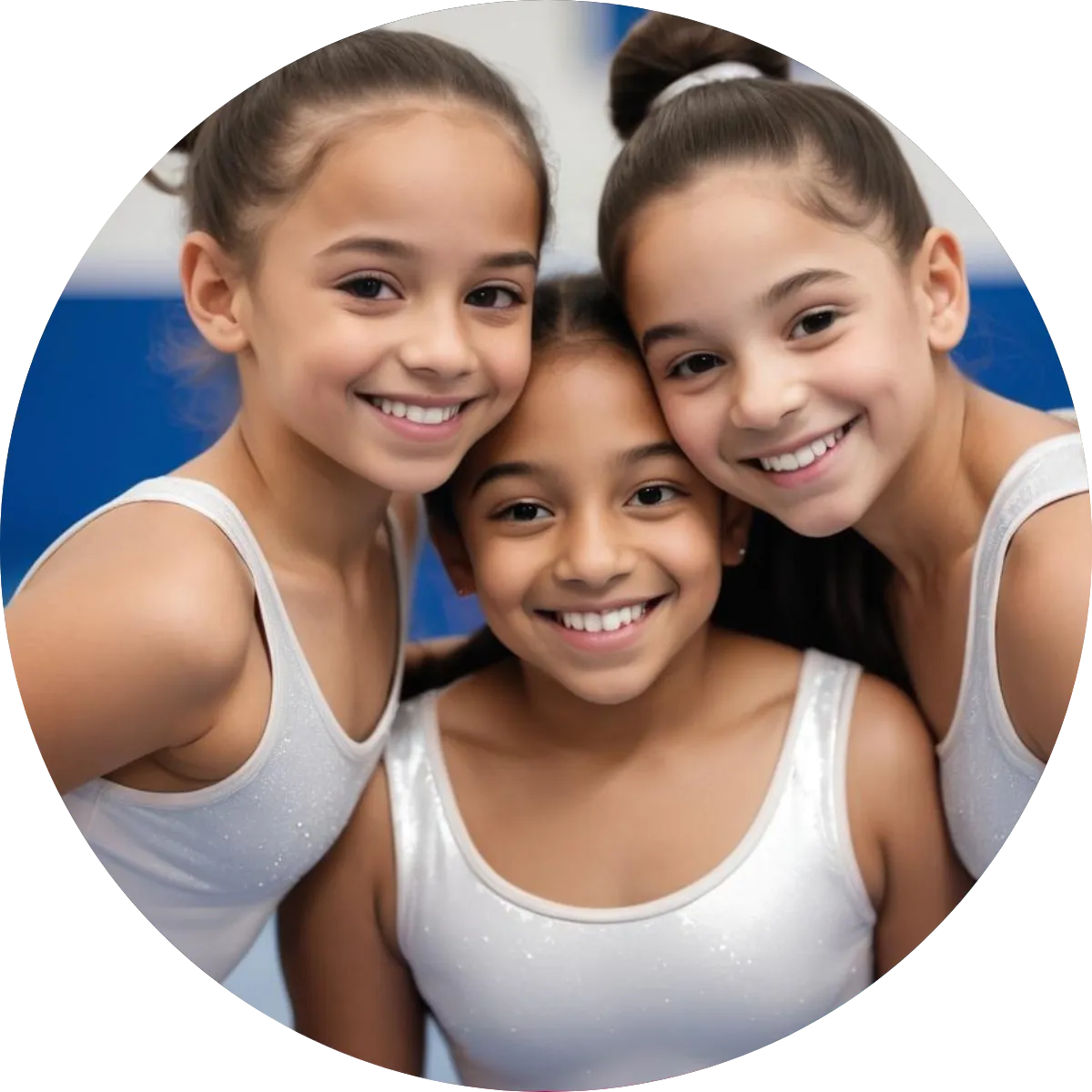 Girl performing a cartwheel in a recreational gymnastics class.