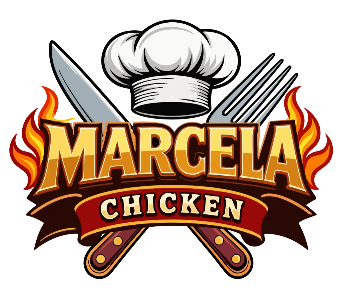 Marcelas Chicken Restaurant Logo Form