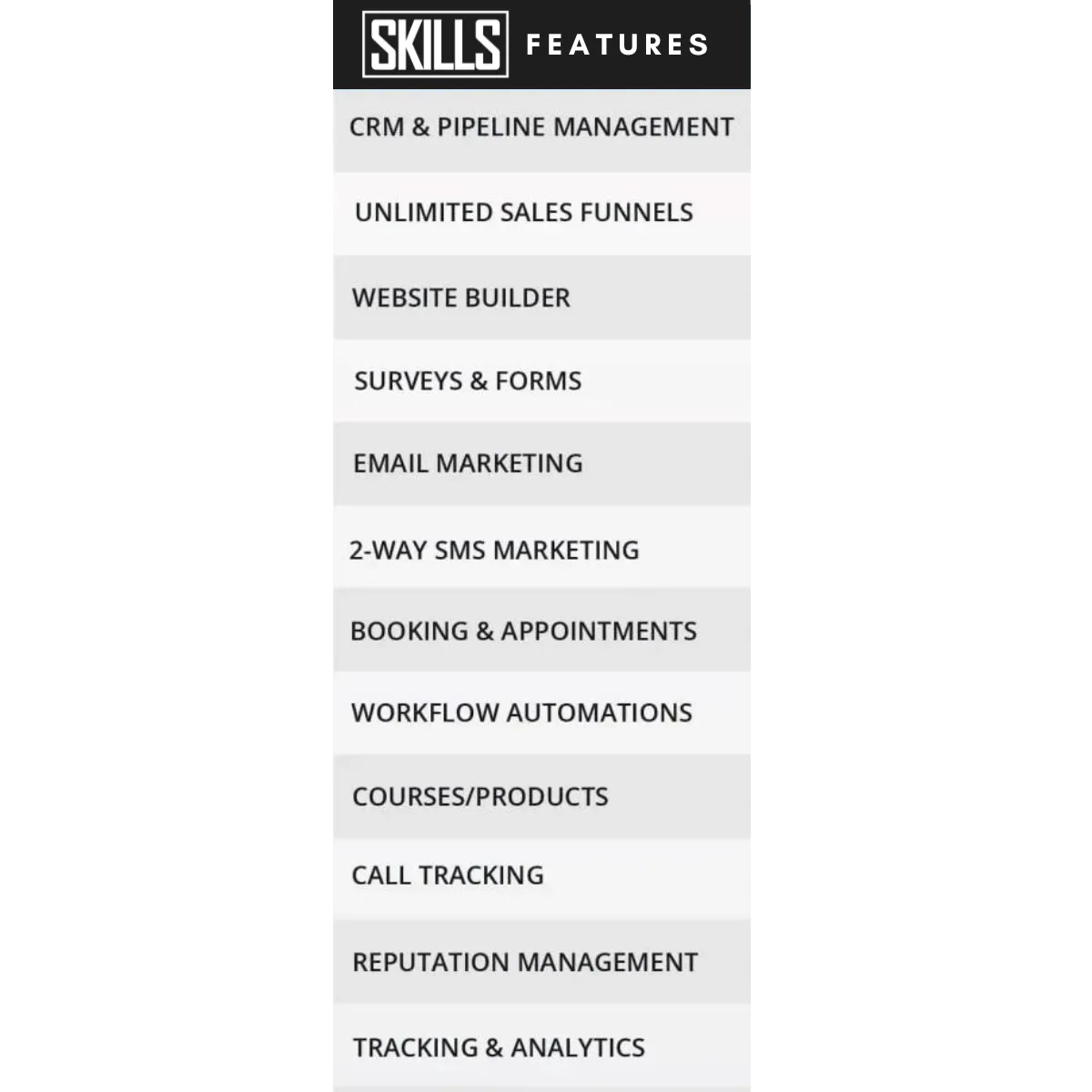 image of features in SKILLSCRM by Hoss Pratt