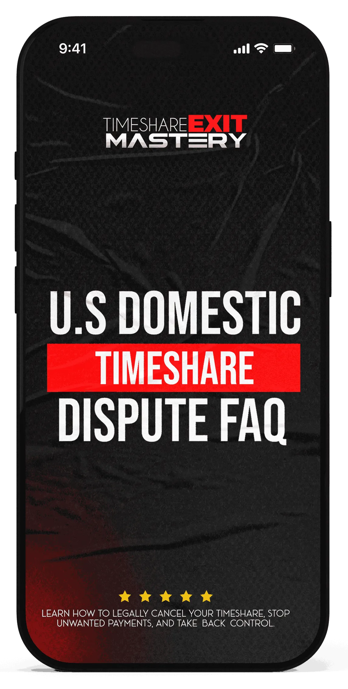timeshare exit mastery mockup