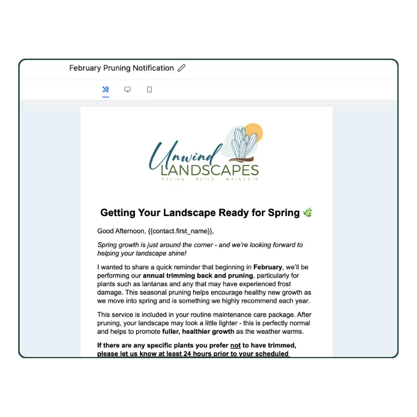 Nurtured with Automated  Email and SMS with BrandBuilderAI