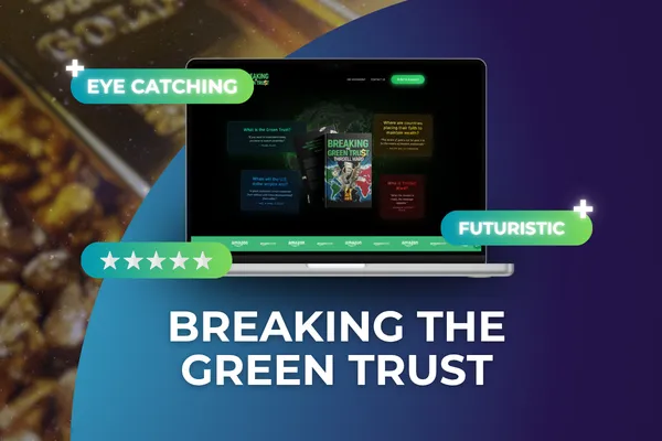 How Brand Builder AI Built a Cinematic Book Launch Website for Breaking the Green Trust