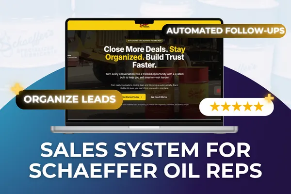 How We Built a Complete Sales System for Schaeffer Oil Reps Under Kuss Enterprises