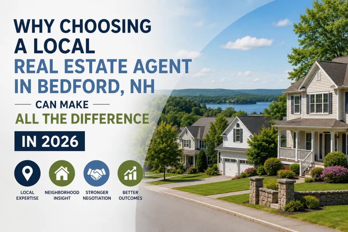 Experienced Real Estate Agent in Bedford, NH helping buyers and sellers navigate the Southern New Hampshire housing market in Bedford, Milford, Peterborough, New Ipswich, Wilton, and Greenfield.