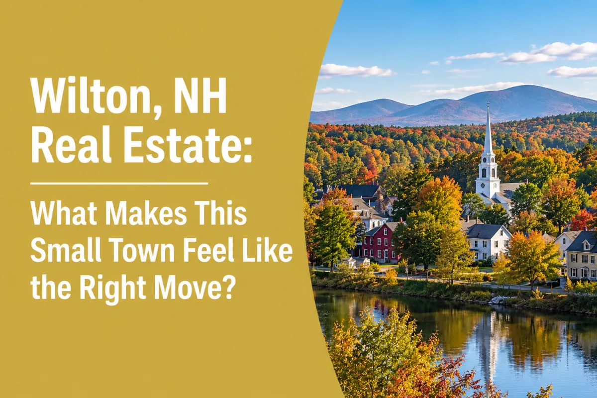 Wilton NH real estate homes in a quiet New Hampshire community