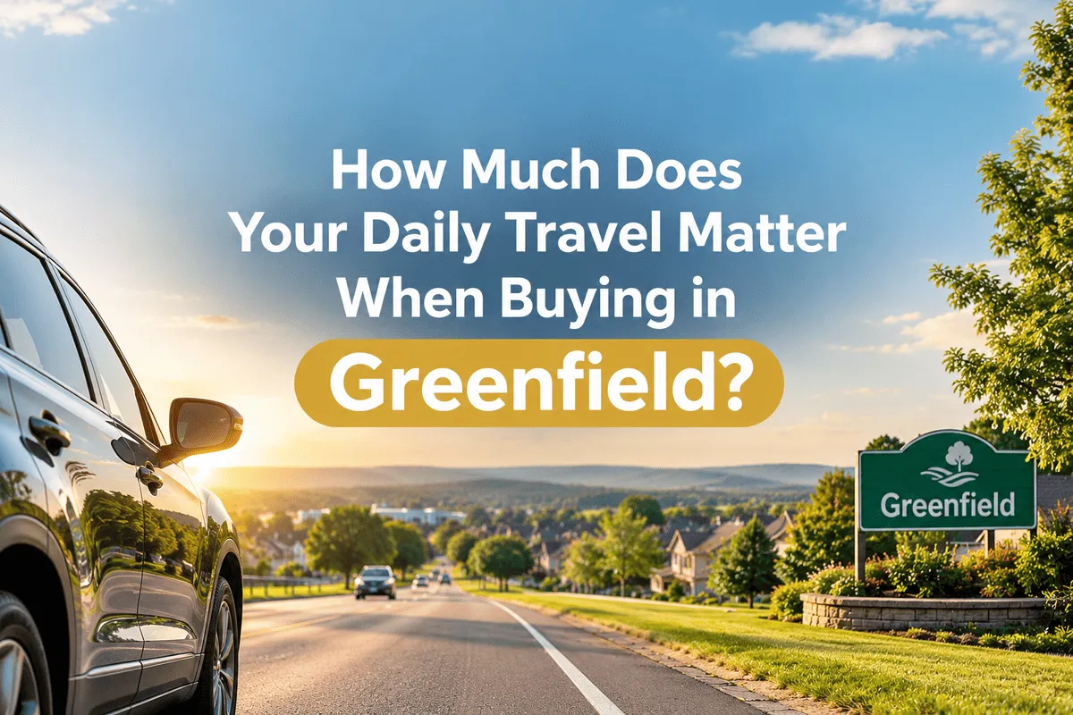 Your Daily Travel Matter When Buying in Greenfield