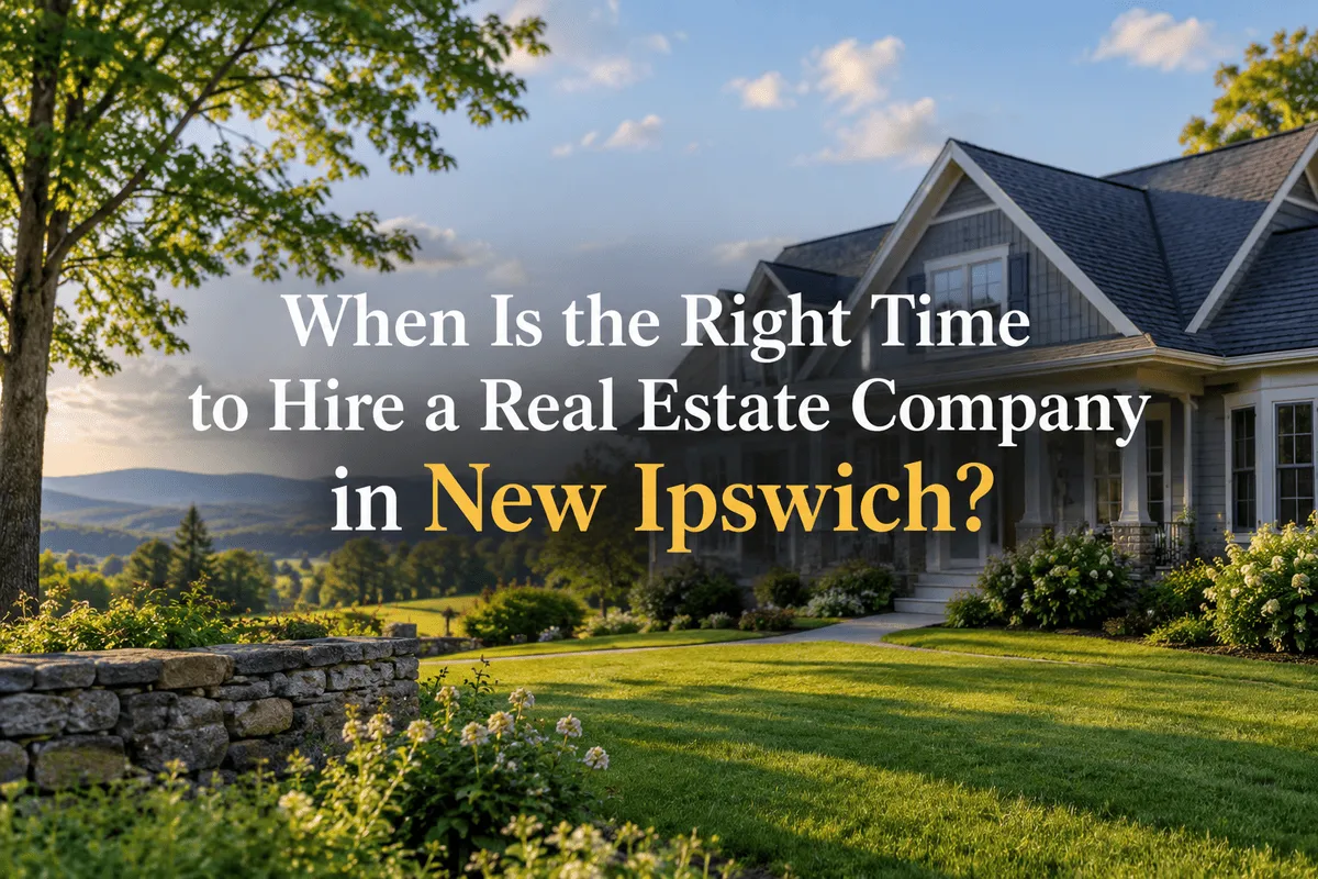 Right Time to Hire a Real Estate Company in New Ipswich