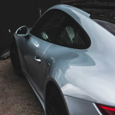 Clean grey Cadillac