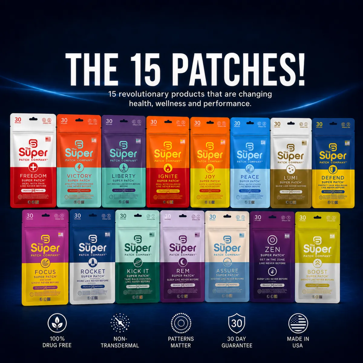 Hand holding patch
