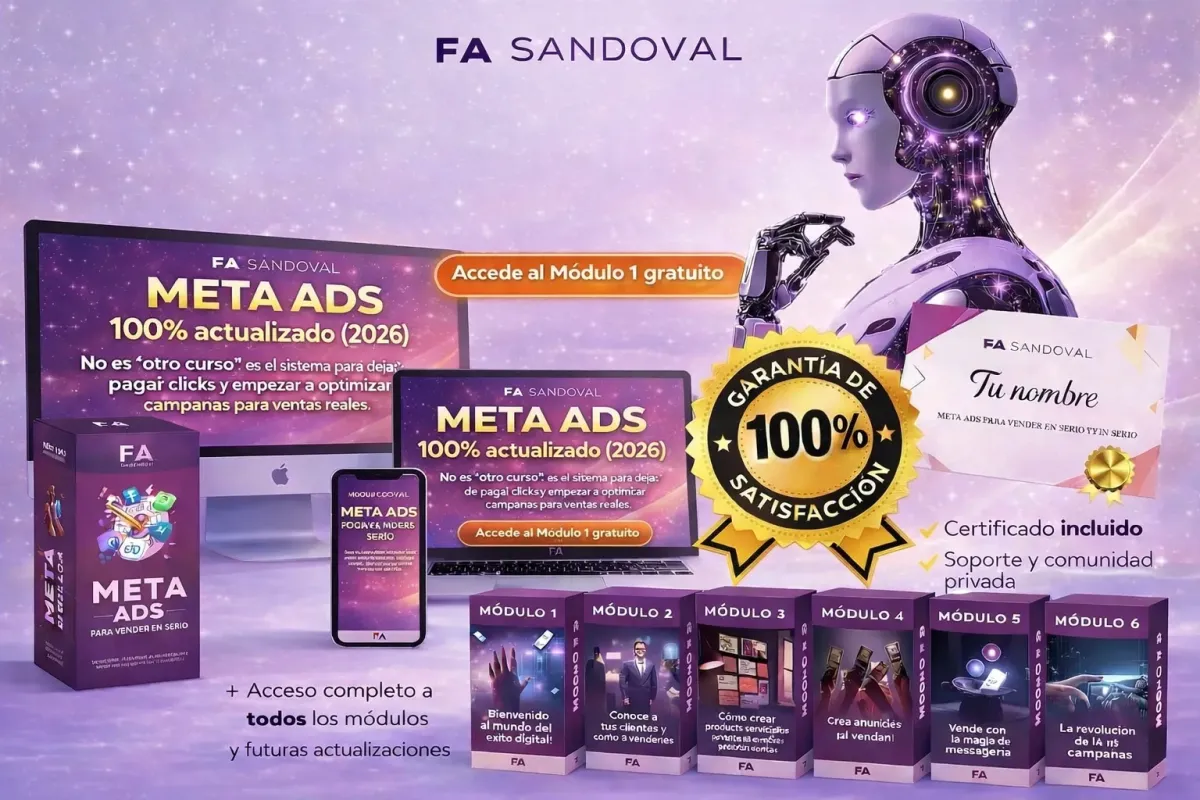 Contenido del curso Meta ADS