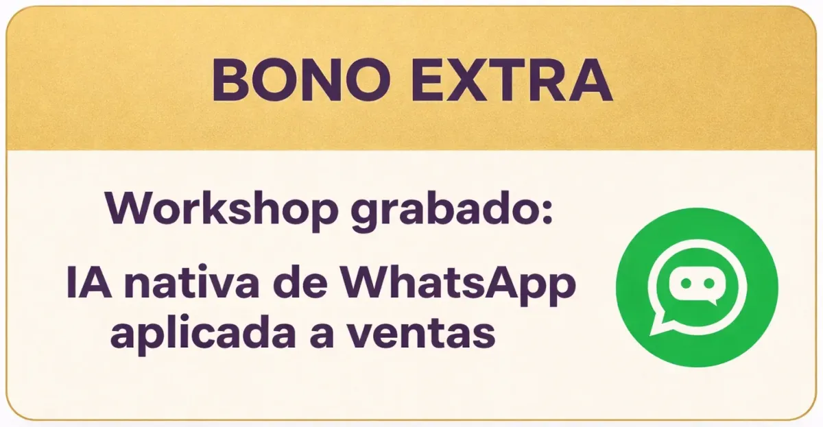 Bono exclusivo WhatsApp IA Business