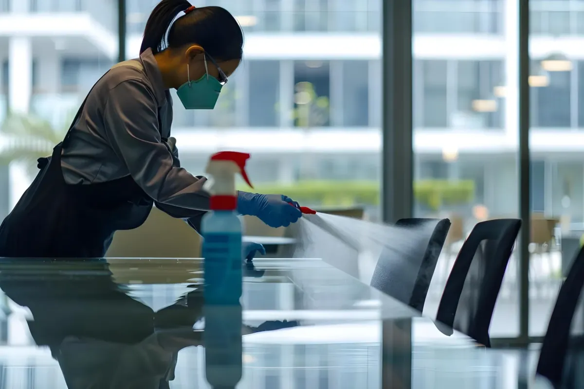 Commercial Cleaning Middlesex County MA — Professional team cleaning an office — FAC2 Cleaning Services