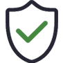 Jhdlawncare LLC’s "Service Guarantee" depicted with a shield and checkmark icon symbolizing reliability and trust.