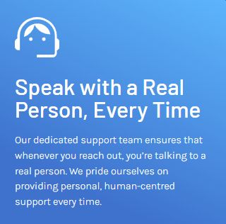 Speak with a real person icon reflects Northstar’s human-first IT Support Bristol approach—personal help every time you call.