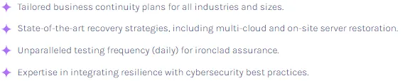 Highlights key features of online backups Bristol, including recovery, testing, cybersecurity, and continuity planning.