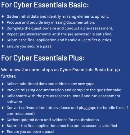 Cyber security training Bristol: Steps to pass Cyber Essentials Basic and Plus for certification success.