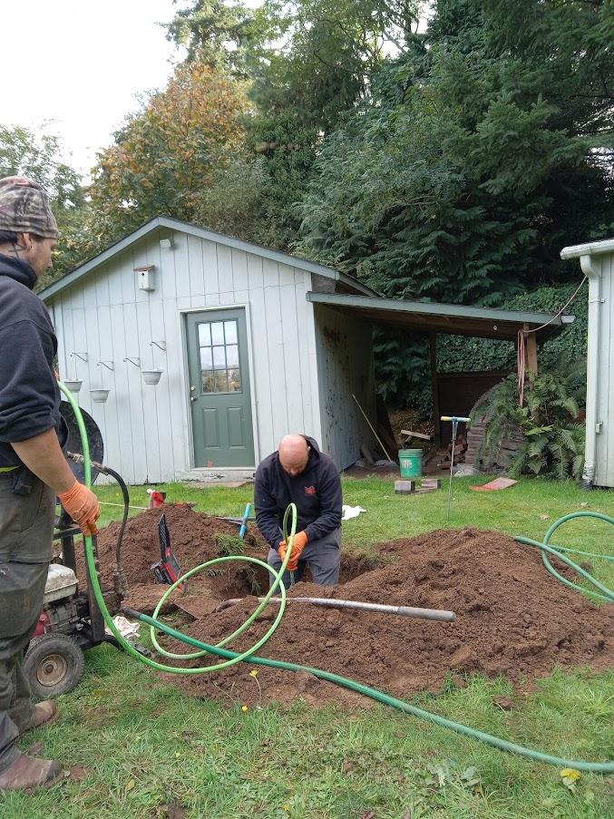 Econo Rooter Services septic work on a South Coast property