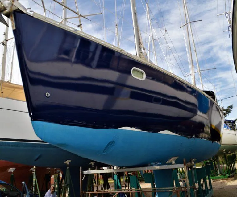 Luxury yacht with customized exterior and interior wraps by WeWrap, providing high-quality finishes and protection. Find expert yacht wrapping services near me.