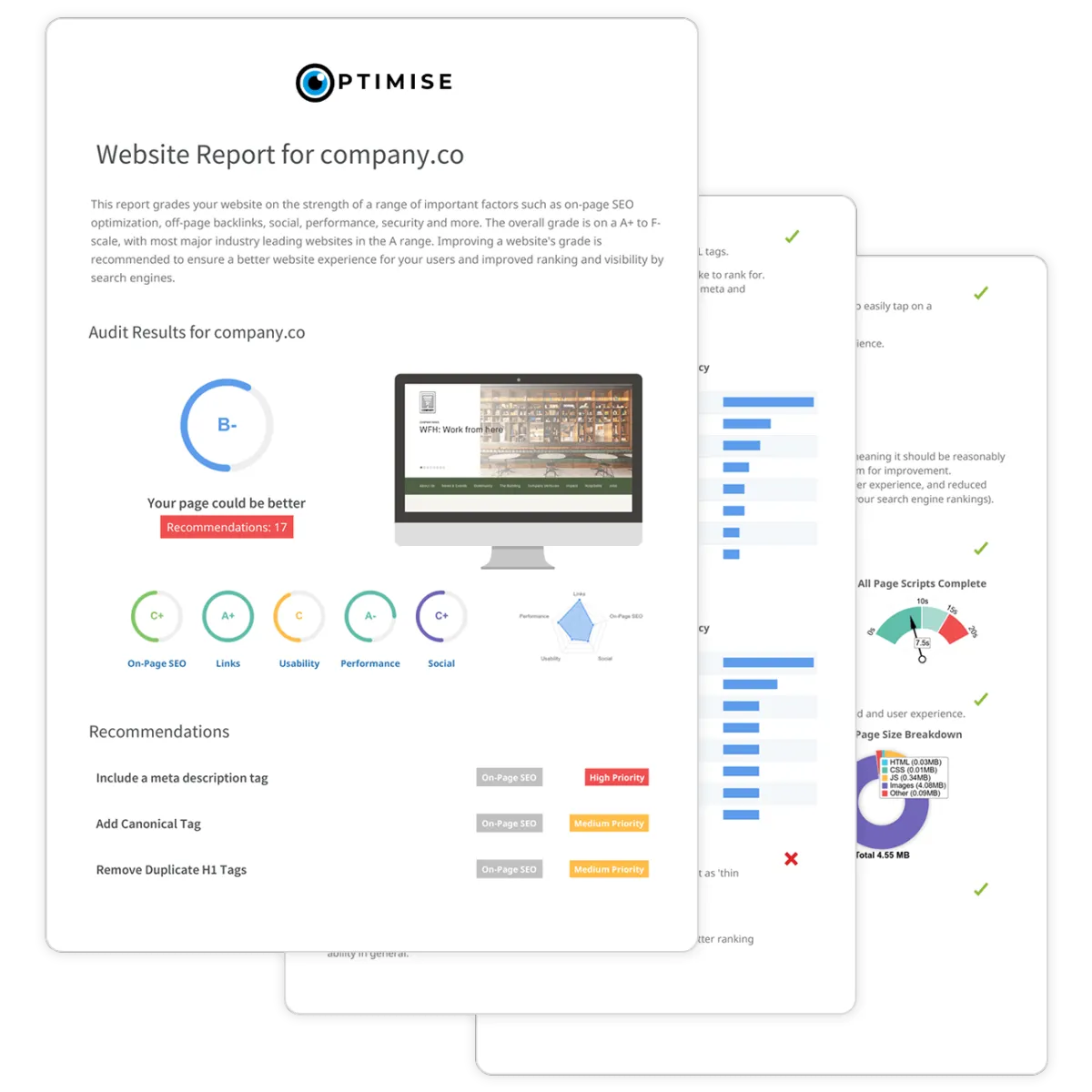 Discover and resolve performance roadblocks that frustrate visitors, slow down your site, and limit search engine reach.