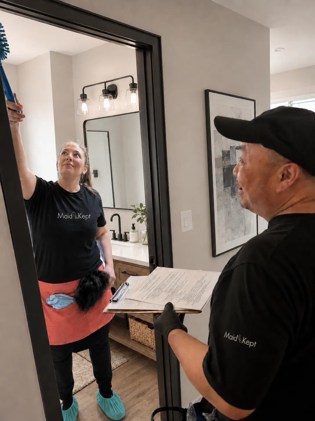 Professional house cleaners training