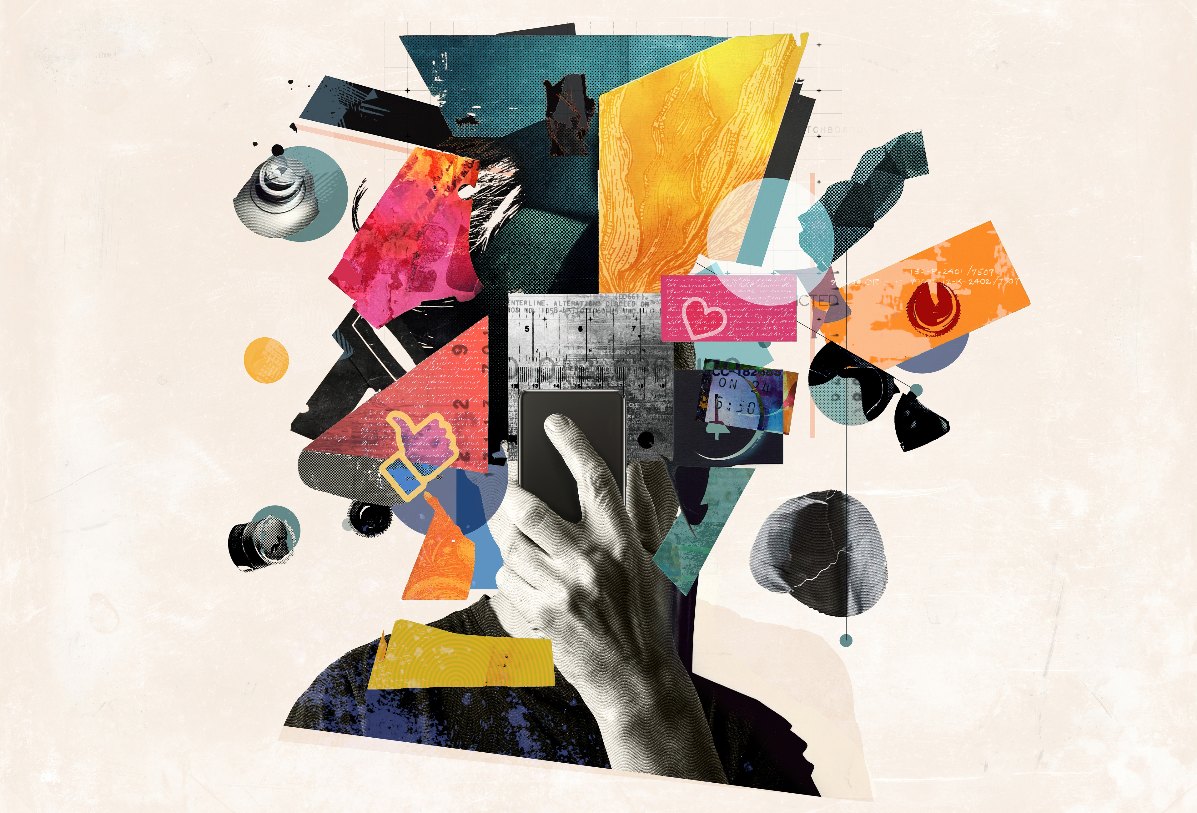 Abstract image representing stress and mental overload