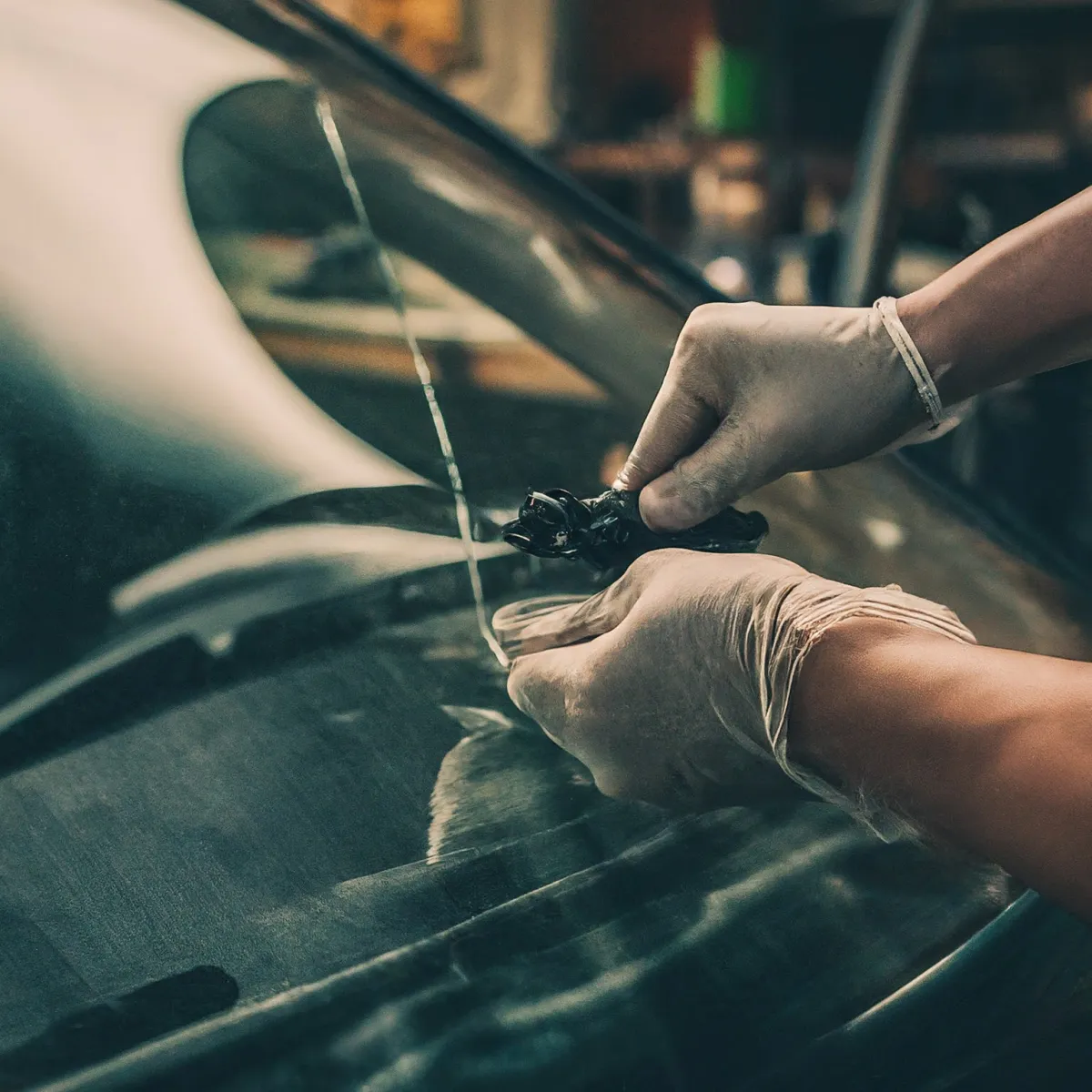 selective focus photography of wine glass on tree trunk