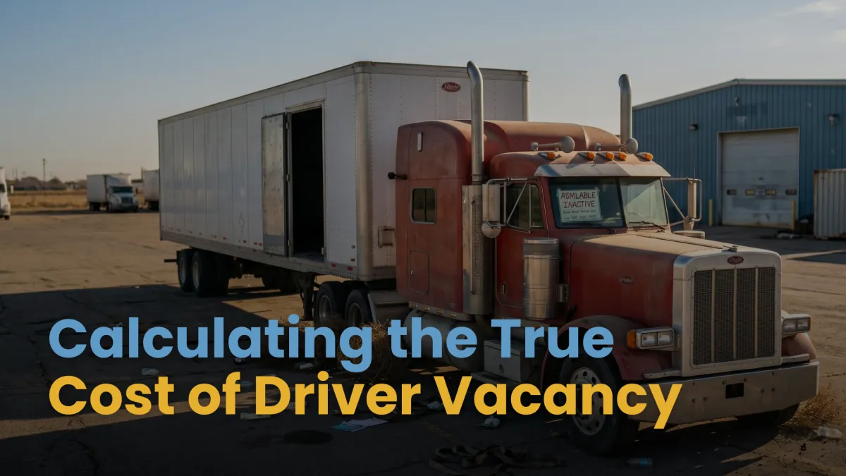 The $20,000 Empty Seat: Calculating the True Cost of Driver Vacancy