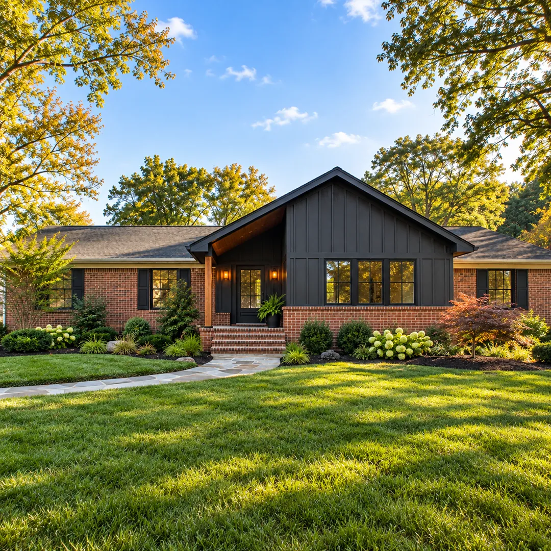 Illustrative coordinate panels battens and exterior trim for vertical and board and batten siding