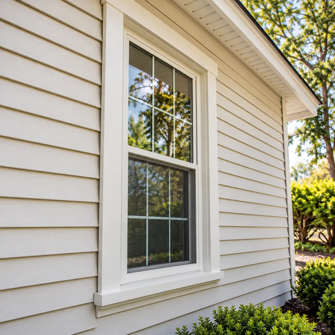 Illustrative fit insulated panels around openings for insulated siding